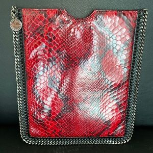 STELLA MCCARTNEY Faux Python Red IPad Case RARE